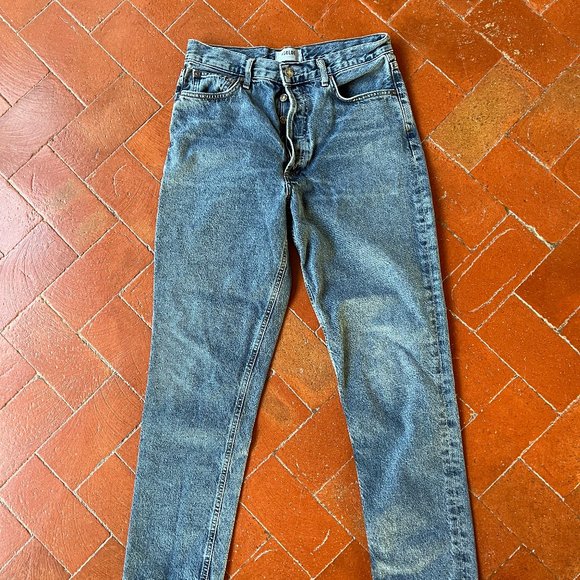 AGOLDE Jeans Fen High Rise Relaxed Tapered Jean in Highway Size 27 - Picture 6 of 7